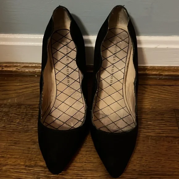 Chinese Laundry Black Suede Heels - Picture 6 of 6